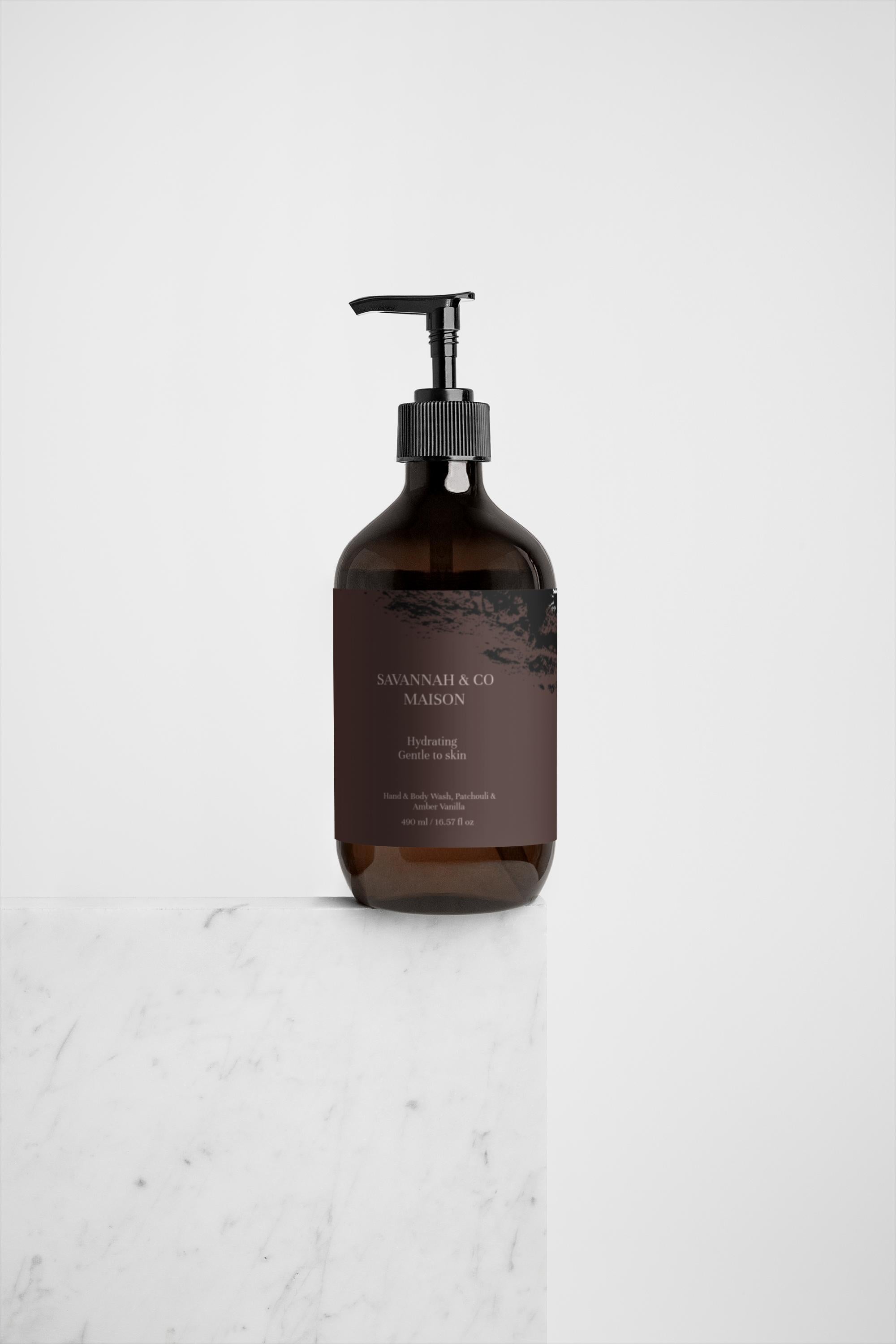 Hand & Body Wash, Patchouli & Amber Vanilla