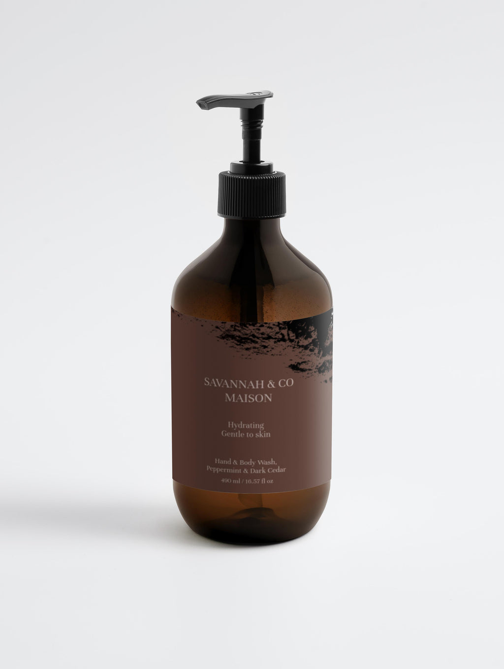 Hand & Body Wash, Peppermint & Dark Cedar